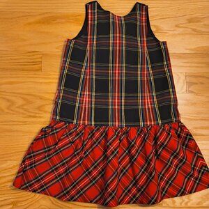 Crewcuts Plaid Kids Dress - Red and Black